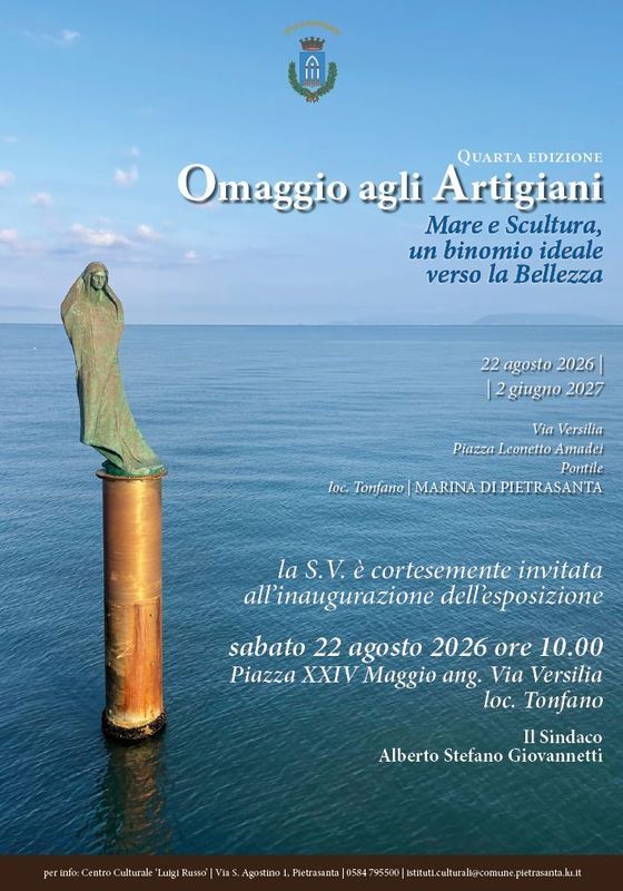 OMAGGIO AGLI ARTIGIANI - 4^ edizione | Mare e Scultura, un binomio ideale verso la Bellezza