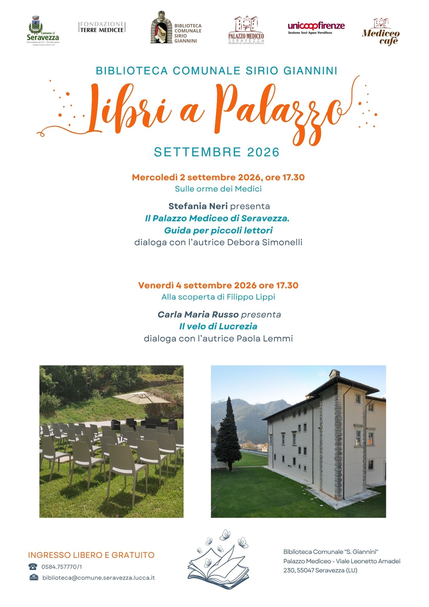 LIBRI A PALAZZO - SETTEMBRE 2026