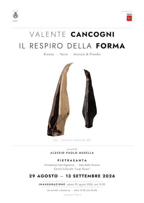 IL RESPIRO DELLA FORMA | Personale di VALENTE CANCOGNI