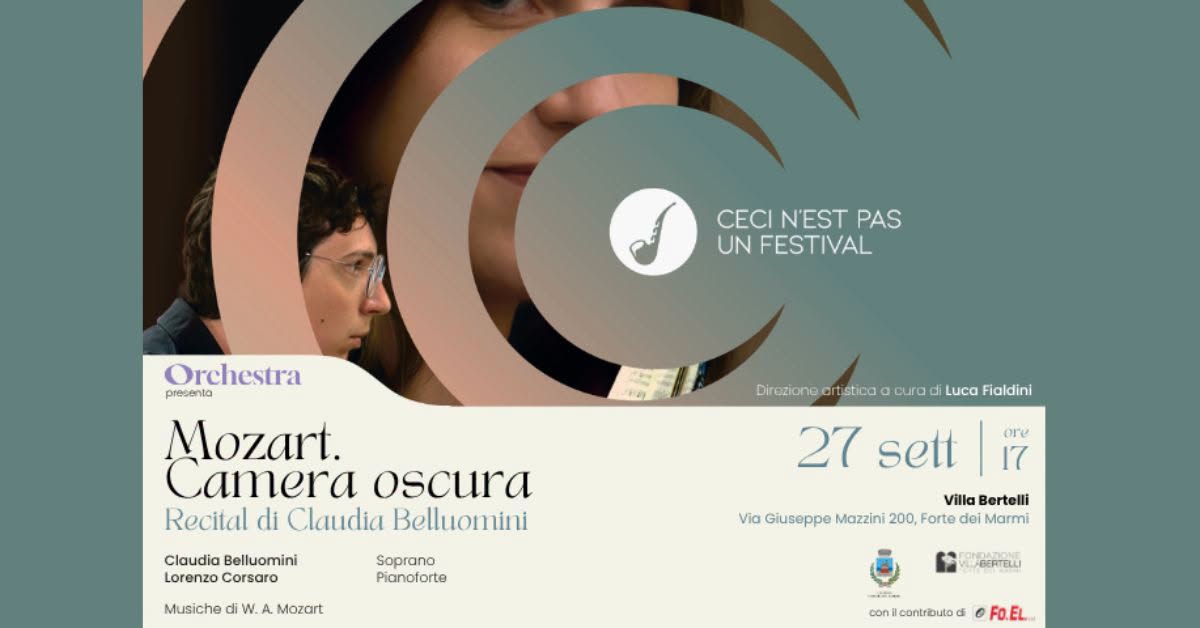 " Mozart camera oscura" Recital di Claudia Belluomini