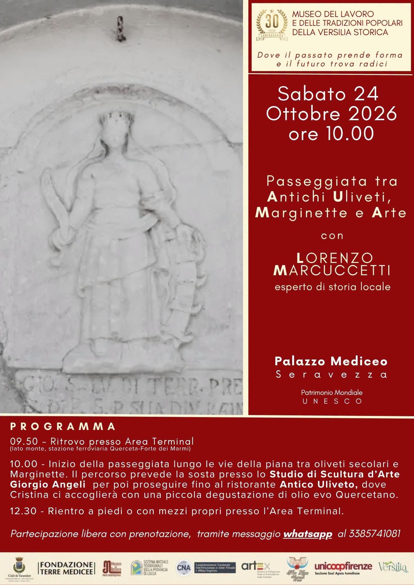 PASSEGGIATA TRA ANTICHI ULIVETI, MARGINETTE E ARTE